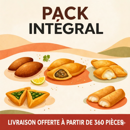 Pack Intégral – 5 Mezzés Libanais Surgelés (Kebbé & Samboussek)