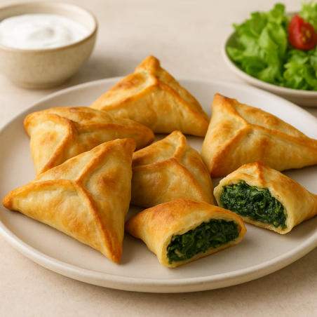 Pack Mezzés Végétariens Libanais – Fatayers, Samboussek Fromage & Rakakat