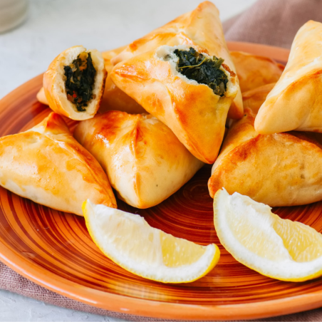 Pack Mezzés Végétariens Libanais – Fatayers, Samboussek Fromage & Rakakat