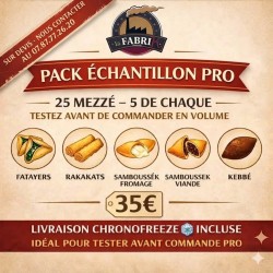 Pack Échantillon Pro – Produits libanais surgelés pour restaurants et traiteurs | La Fabrik